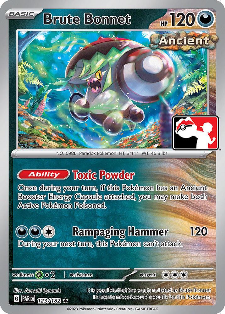 Paradox Rift Brute Bonnet [Prize-Pack] Pokémon card